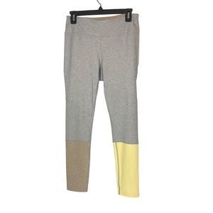 Outdoor Voices 7/8 Dipped Warmup Leggings Blue Quartz Hickory Dandelion Size M